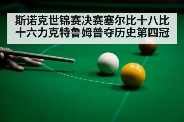 斯诺克世锦赛决赛塞尔比十八比十六力克特鲁姆普夺历史第四冠